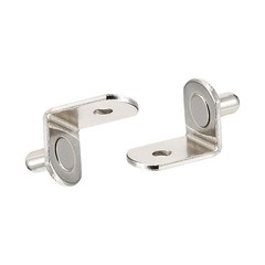 5mm Shelf Support Peg Bracket Pegs with Hole L-Shaped Support 20Pcs