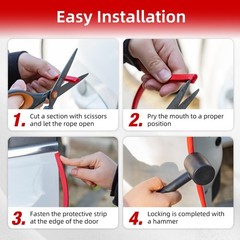 SINGARO 16.4Ft (5M) Car Door Edge Guard, No Glue Car Door Entry Guard Protect…