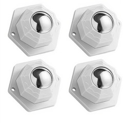 For Furniture Caster Set 4 8 12 Pieces 360 Rotation ABS Steel Material