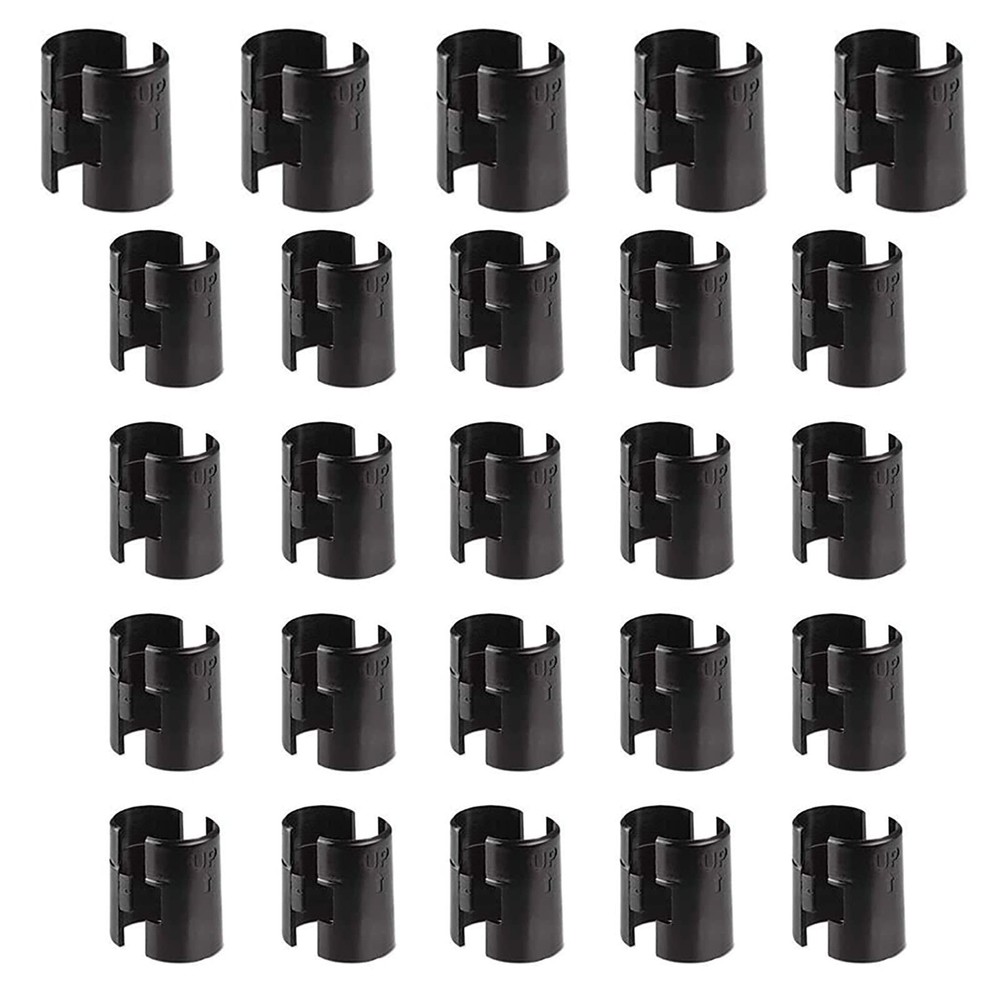 Wire Shelf Clips for 3/4″ Post, 25 Pairs 50 Pieces Wire Shelving Shelf Lock C…