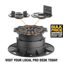 Deck Support Plastic Adjustable Pedestal PRO M 10-Piece Box