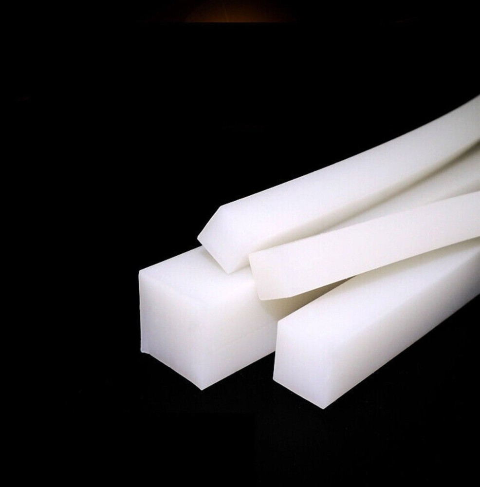 1m White Solid Square Silicone Rubber Strip Sealing Gasket 4/5/6/8/10/15/20/30mm
