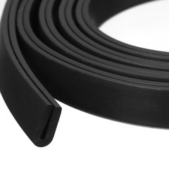 uxcell U Channel Edge Trim, 3.3ft Length Rubber 5/32″x 23/64″x 3.3ft, Black