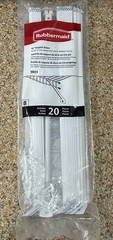 (20 PACK) Rubbermaid 3R03 16″ White Support Braces w/Anchors