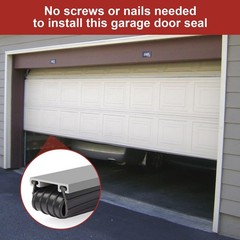 Garage Door Seal Bottom Rubber Replacement for Wayne Dalton 16 Feet, Black