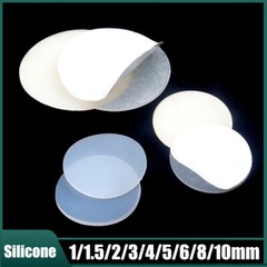 Self-Adhesive Silicone Rubber Solid Disc Φ 5mm-150mm Round Seal Gaskets 1mm-10mm
