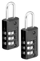 2-Pack 13/16-In. Wide Combination Set-Your-Own Luggage Lock – 646T