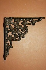 Vintage Elegance Bathroom Shelf Brackets Cast Iron, 5 3/4 inch, B-28