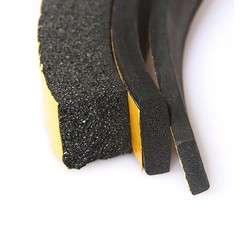 Self-Adhesive EPDM Foamed Sealing Strip Rubber Strip Cabinet Gap-Filling Black
