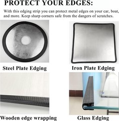 Car Door Edge Guard Protector Moulding Trim Edge Strip Chip Protect Width 6-18mm