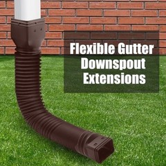 Biaungdo 1 Pack Gutter Downspout Extensions 5 Ft, 3 Inch Rain Gutter Downspou…