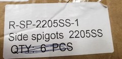 2205SS (R-SP-2205SS-1) SURFACE MOUNT SPIGOT, STAINLESS STEEL, NIB