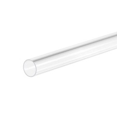 Clear Rigid Tubing 5mm(3/16”)ID x 6mm(1/4”)OD x 14inch Length
