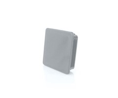 10 x fin plugs square tube 80 x 80 mm square grey end caps plastic