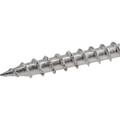 Power Pro Wood Screws, Exterior, Star Drive, Stainless Steel, #10 x 2.5-In.,