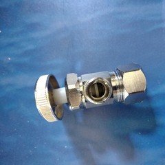 Valve Stop 3/8 Inch OD x 5/8 Chrome 48290LF Angle Eastman Multi-Turn Sleeve