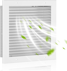 13.9″W X 13.9″H Shed Vent, Aluminum Alloy Gable Vent, Door Vents for Interior D