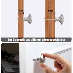Romeda 30mm Silver Cabinet Knobs – 18 18 Pack, 18 Pack | Round-type