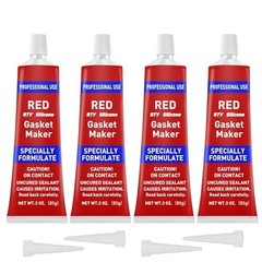 RTV Silicone Gasket Maker, High Temp Silicone Resist Oil, Anti-Freeze 340g Red