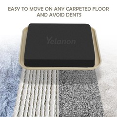 Yelanon Furniture Sliders 20 Pcs-3 1/2 Square Beige Furniture Sliders For