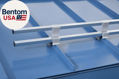 Double Bar Snow Retention System for Standing Seam Metal Roofs – Heavy-Duty, No-