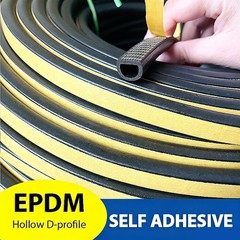 EPDM Rubbe Self Adhesive Backed Foam Sponge Strip Roll Sheet Tape Sticky Seal