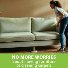 Vanteen 12 Pack Furniture Sliders For Carpet Hardwood Tile Heavy Moving 4.7