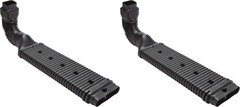 Amerimax 4601 Downspout Extension, Black Pack of 2