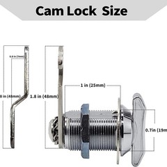 Reliable Thumb Turn Cam Lock for RV Compartments Protect Your Valuables