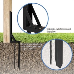 1PCS Fence Post Repair Kit Heavy Duty Fixer Anchor Ground Spike, Fence Post S…