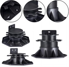 12 Pack Adjustable Deck Support Pedestal Deck Foundation Base Supports