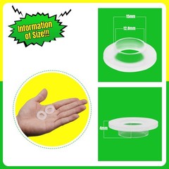 10 PCS Flanged Sleeve Bearings M12.8 Bore 15mm OD 4mm Length POM Bushings