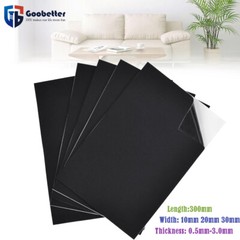 Adhesive Backed Black Neoprene Sponge/Foam Rubber Sheet Thick 0.5mm 1.0mm-3.0mm