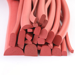 Red Silicone Rubber Sponge Strip D-Shape Closed Cell Foam Backer Rod Seal 4-20mm