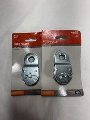 Lot of Two 1.5” Fixed Single Pully N100-327 National Hardware Zinc Plated 420lb