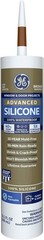 GE Advanced Silicone Window & Door Sealant Brown, 10.1 Oz, 1, Cartridge