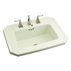 KOHLER K-2325-8-33 Kathryn Self-Rimming Bathroom Sink with 8″ Centers, Mexican