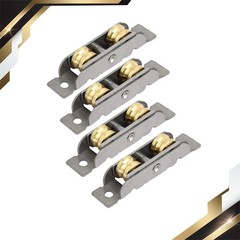 12mm x 8mm Double Rollers Sliding Door Window Sash Pulley Wheel 4pcs