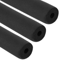 For 1/2″ (13mm) ID x 2m Foam Insulation Pipe 3pcs Thickness 15mm Black