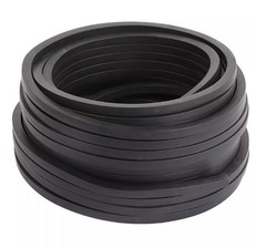NBR Nitrile Rubber Solid Sealing Strip Square Oil Resistant Buffer Width 4-70mm