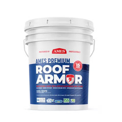 Premium Roof Armor 5 Gal. 100% Acrylic White Elastomeric and Reflective Roof Coa