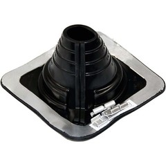 #2 (1-3/4″ to 3-1/4″) DEKTITE SQUARE BASE COMBO PIPE FLASHING BOOT: