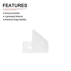50Pack 15x13x9mm(LxWxH) Plastic Corner Brackets Angle Brace White for Repairing