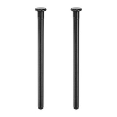 2pcs Door Pins, 4 Inch Interior Door Security Pins, Matte Black