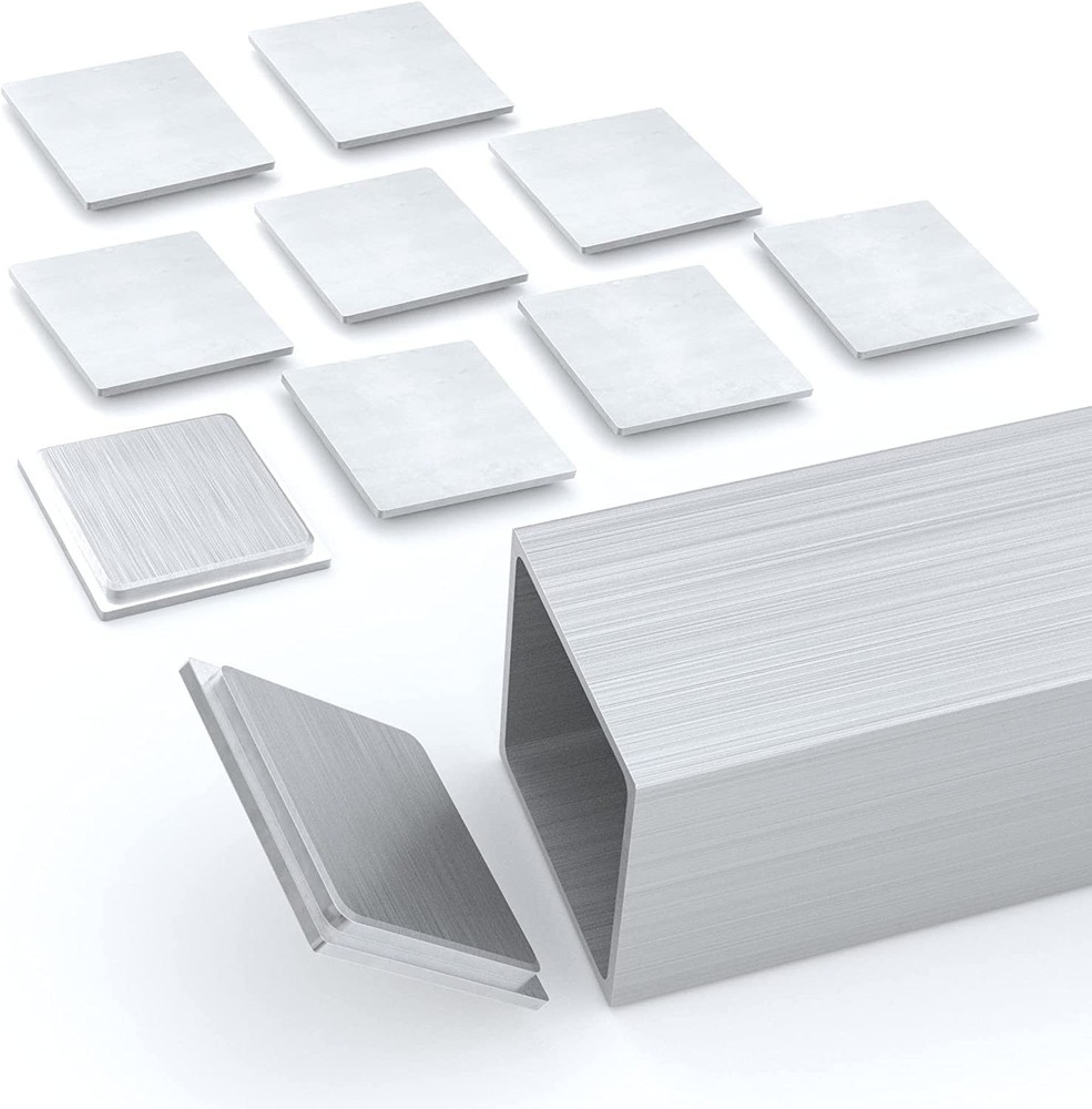 Nelsons Cnc 10 Pack 1.5 X 1.5 Inch Aluminum Radius Edge Square End Caps For
