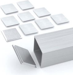 Nelsons Cnc 10 Pack 1.5 X 1.5 Inch Aluminum Radius Edge Square End Caps For
