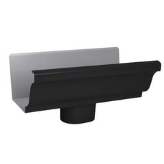 AMERIMAX K End w/Drop 5.75×5.5x10in Black Aluminum 2501035