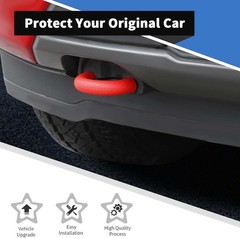 Tow Hook Cover for 2004-2024 F150 and 2017-2021Tundra and 2021-2024 Red Standard