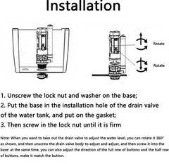 One-Piece Double-Press Drain Valve 25cm. W6B1 11508075