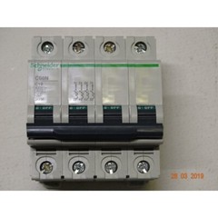 Schneider 24296 Circuit Breaker C60N-4P-10A Curve C-6000A